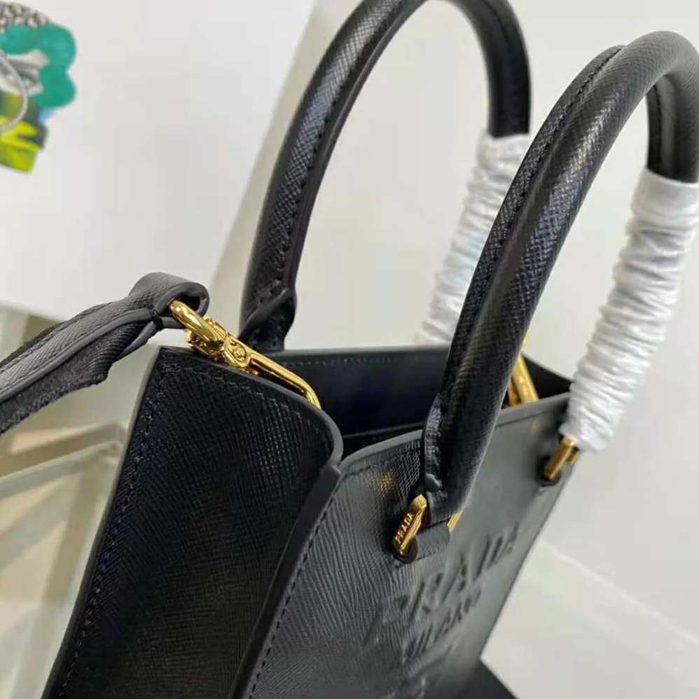Prada Small Saffiano Leather Handbag for Women in Black Prada Small Saffiano Leather Handbag for Women in Black