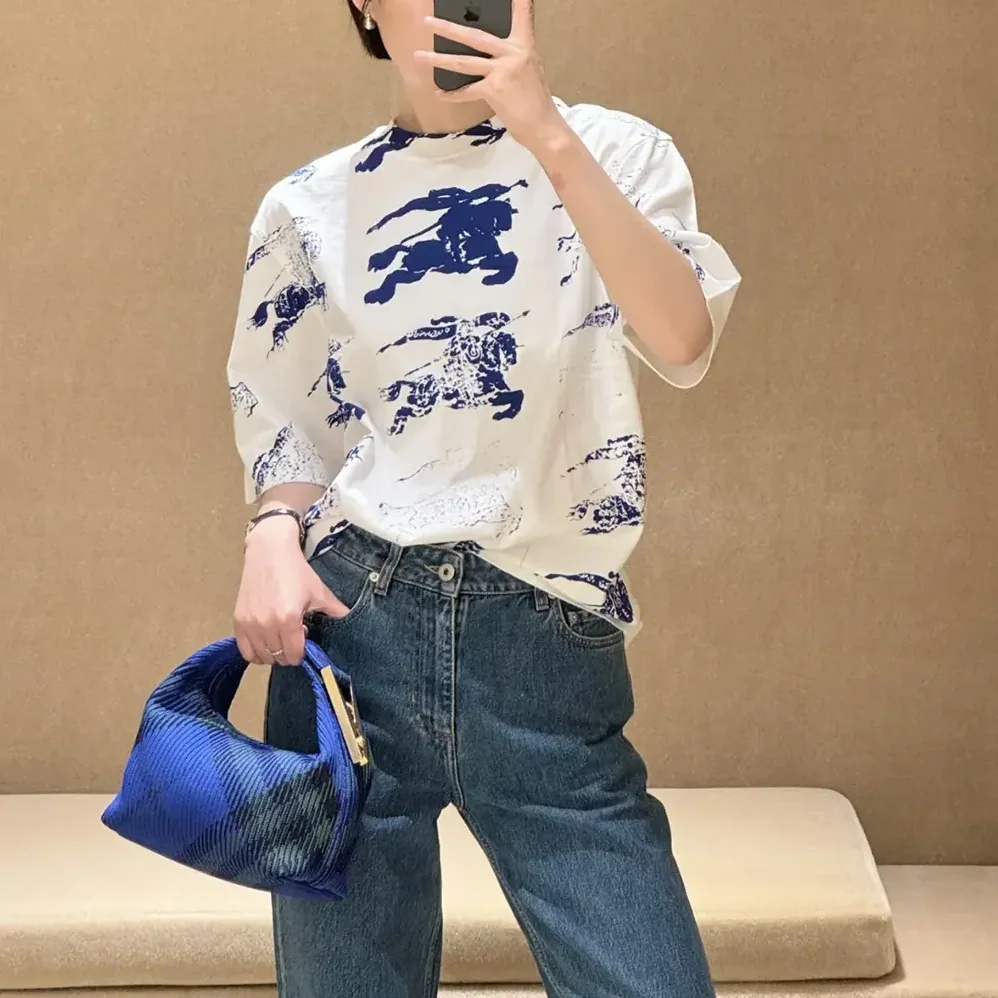 Burberry Mini Peg Duffle Bag for Women in Navy