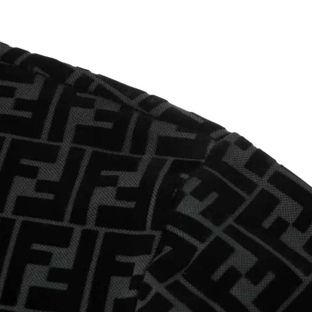 Fendi Black Piqué Sweatshirt-FY1077AFRJF0ABB for Men