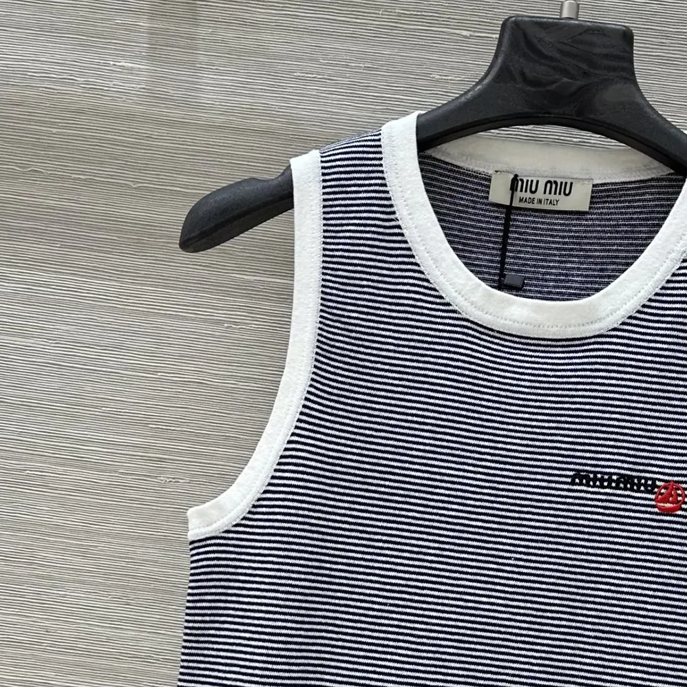 Miu Miu Petit Bateau X Miu Miu Ribbed Jersey Top for Women
