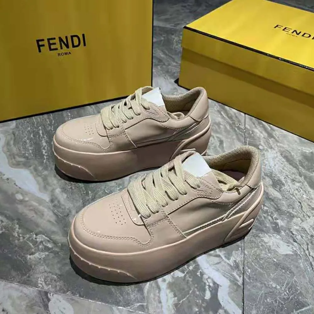 Fendi Fashion Show Pink Leather Low for Women in Tops Fendi Fashion Show Pink Leather Low for Women in Tops