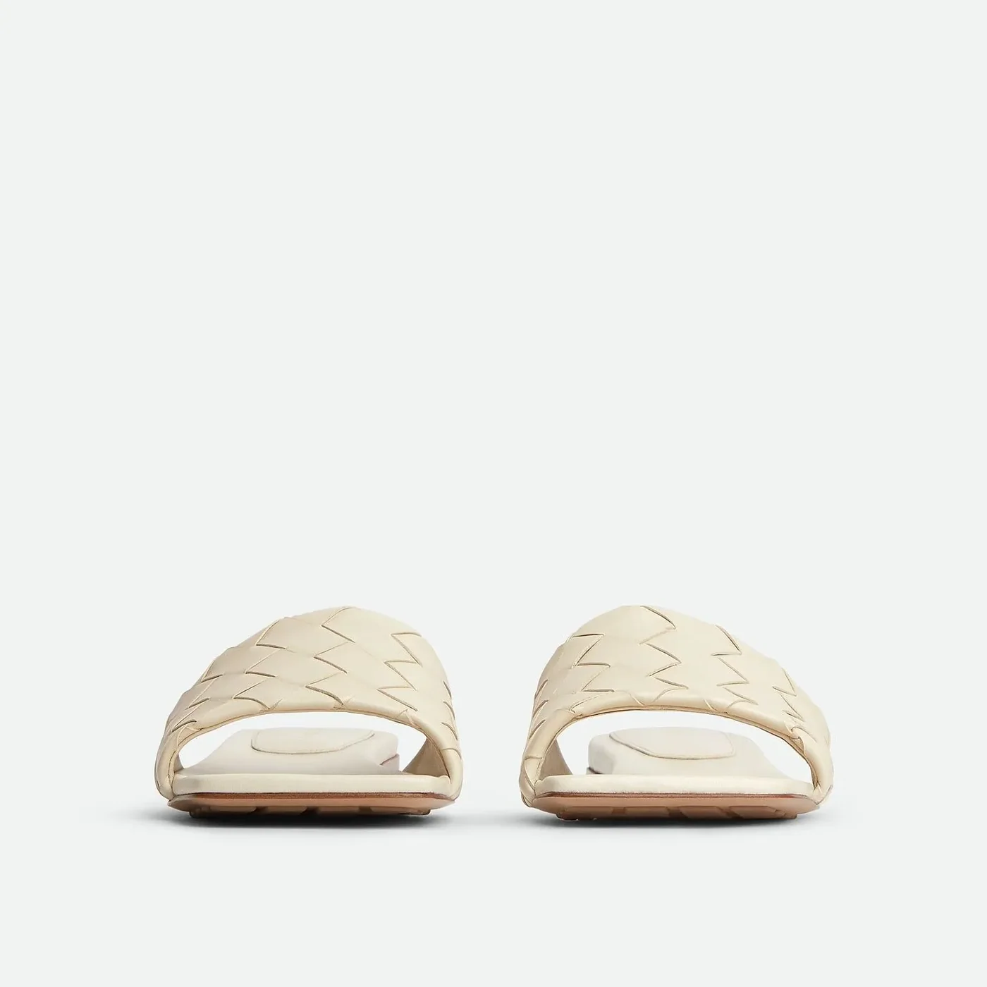 Bottega Veneta Parco Flat Mule Sea Salt Bottega Veneta Parco Flat Mule Sea Salt