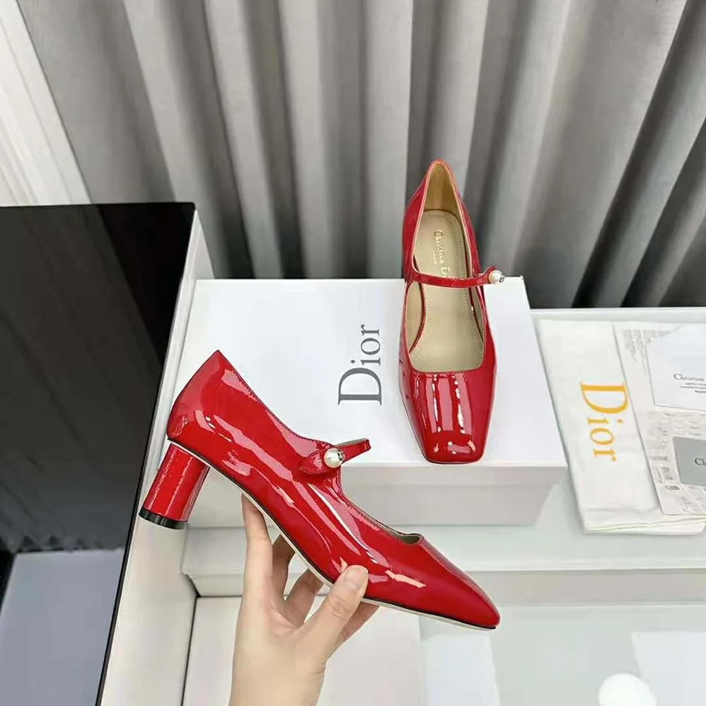 Dior Jolie Dior Pump Amaryllis Red Patent Calfskin for Women