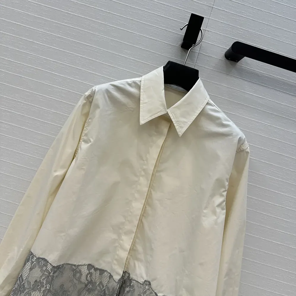 Fendi White Cotton Poplin Shirt for Women