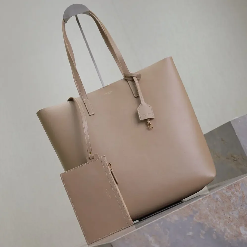 Saint Laurent YSL Shopping Saint Laurent in Leather for Women in Sandy Saint Laurent YSL Shopping Saint Laurent in Leather for Women in Sandy