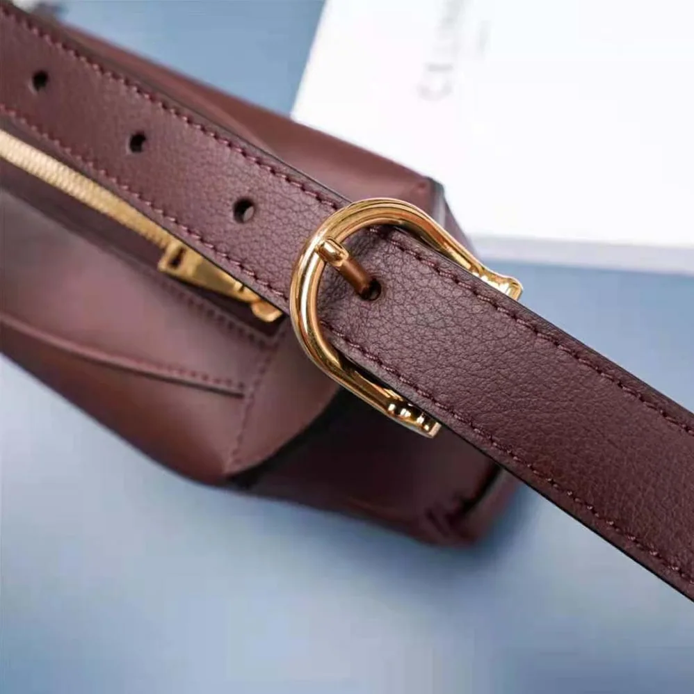 Celine Medium Romy in Supple Calfskin for Women in Maroon