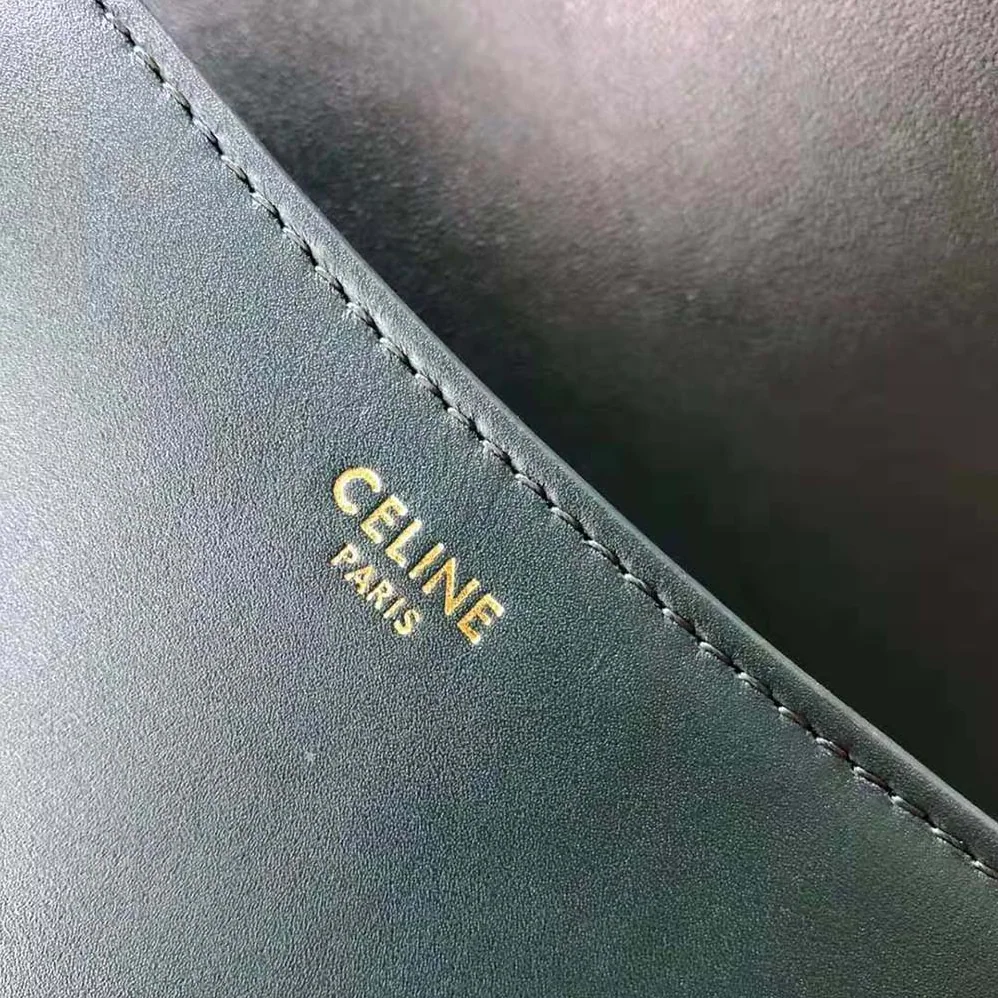 Celine Small Crecy Bag in Satinated Calfskin for Women in Green Celine Small Crecy Bag in Satinated Calfskin for Women in Green
