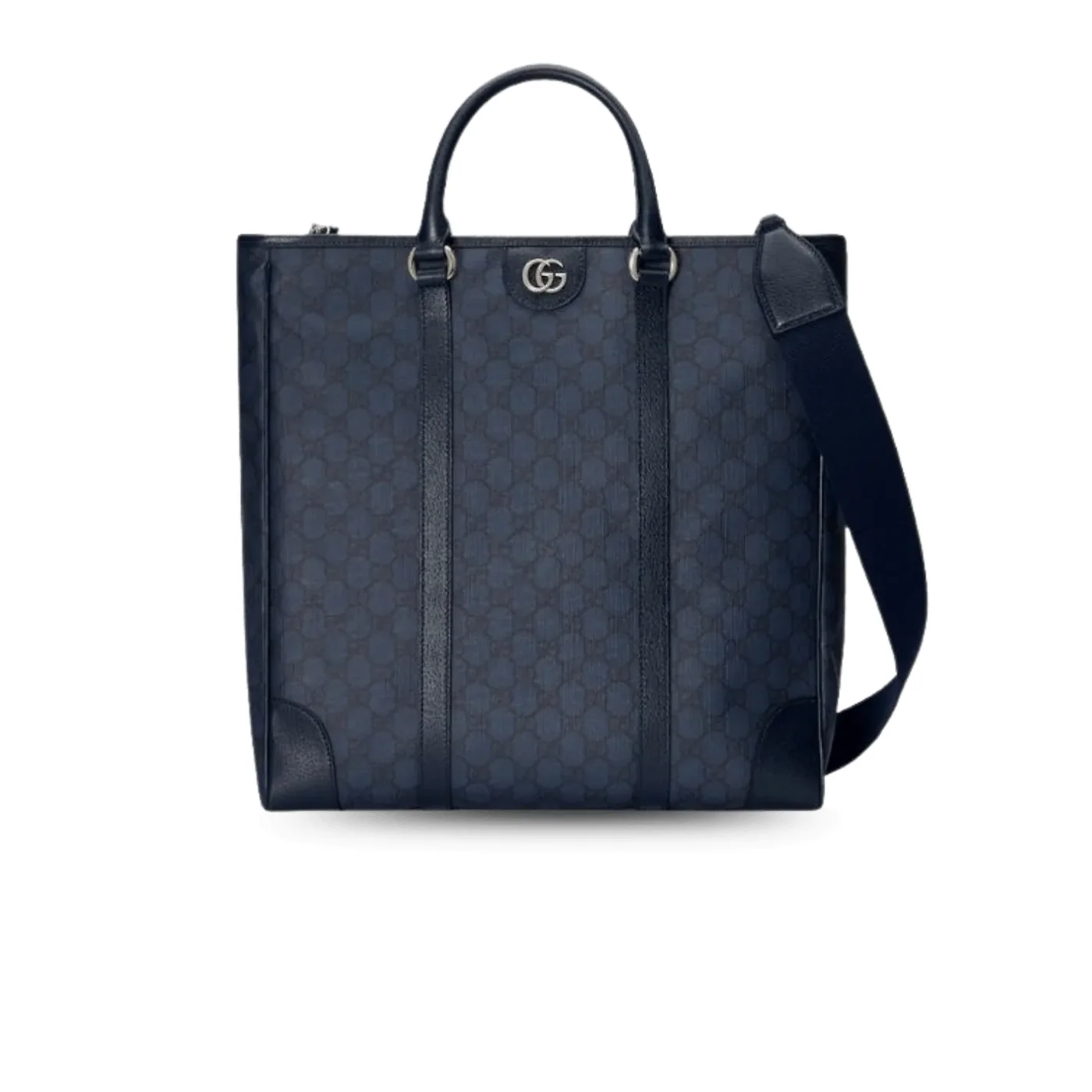Gucci Ophidia Medium Tote Bag in Blue Palladium Hardware
