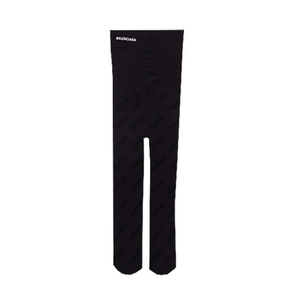Balenciaga BB Monogram Tights in Black Jacquard for Women Balenciaga BB Monogram Tights in Black Jacquard for Women
