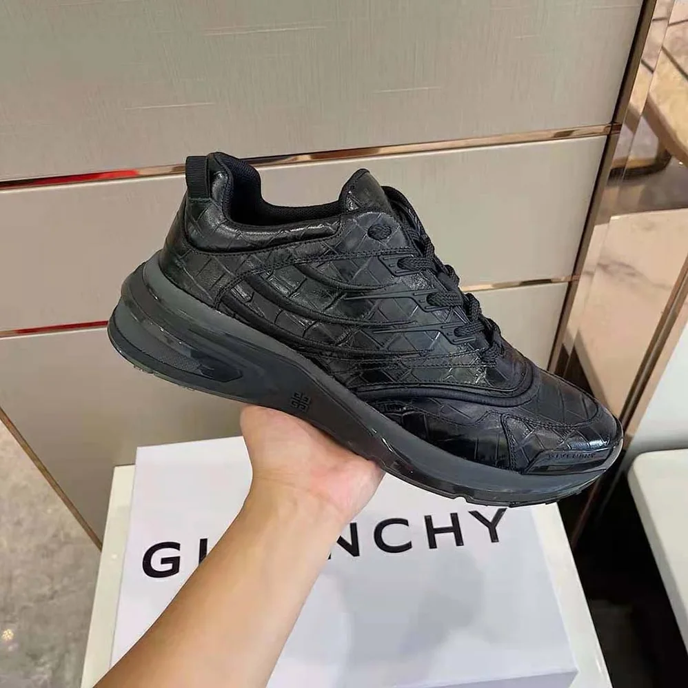 Givenchy Giv 1 Sneakers in Crocodile Effect Leather for Unisex in Black