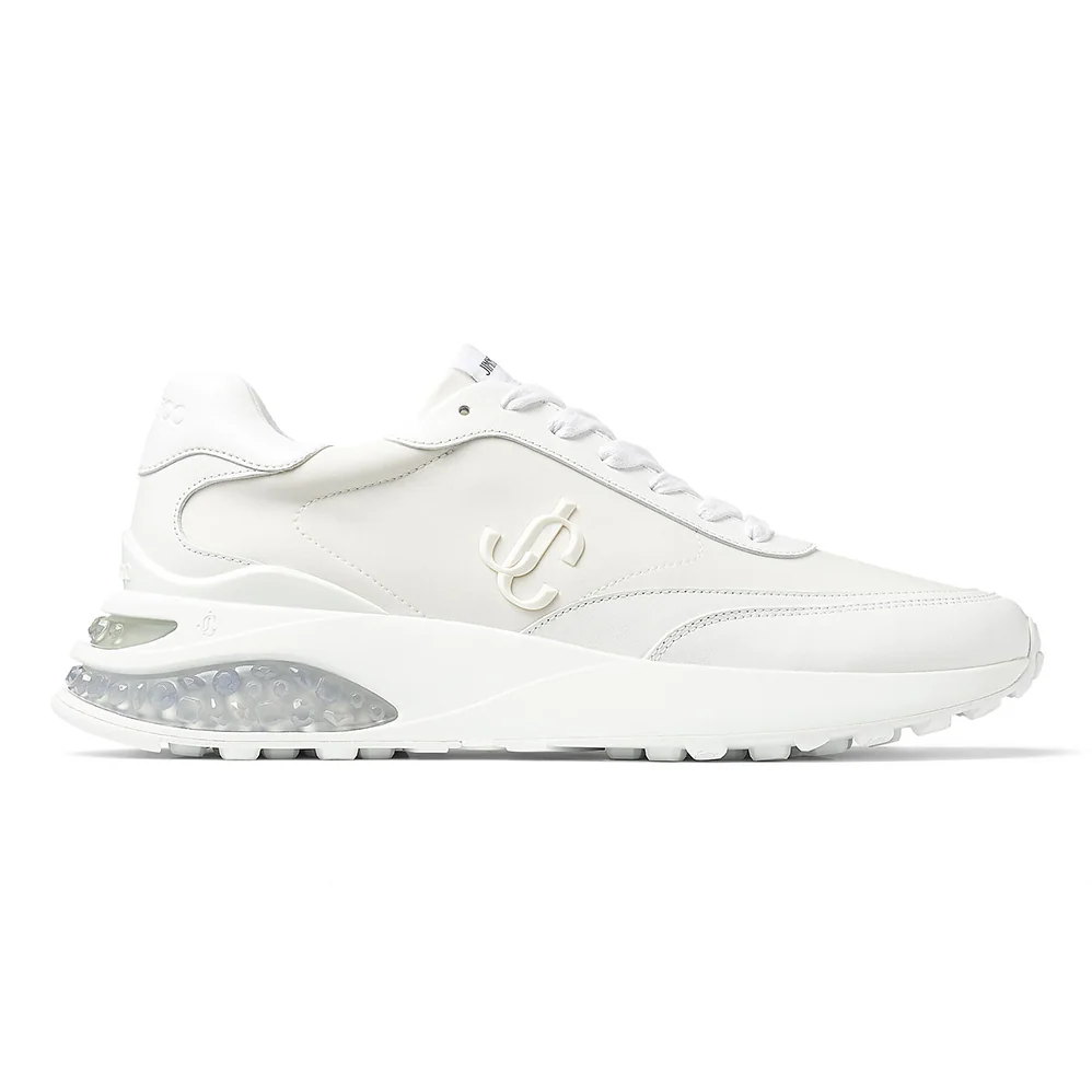 Jimmy Choo Memphis Lace UP/M White Neoprene and Leather Low for Women in Top Trainers Jimmy Choo Memphis Lace UP/M White Neoprene and Leather Low for Women in Top Trainers