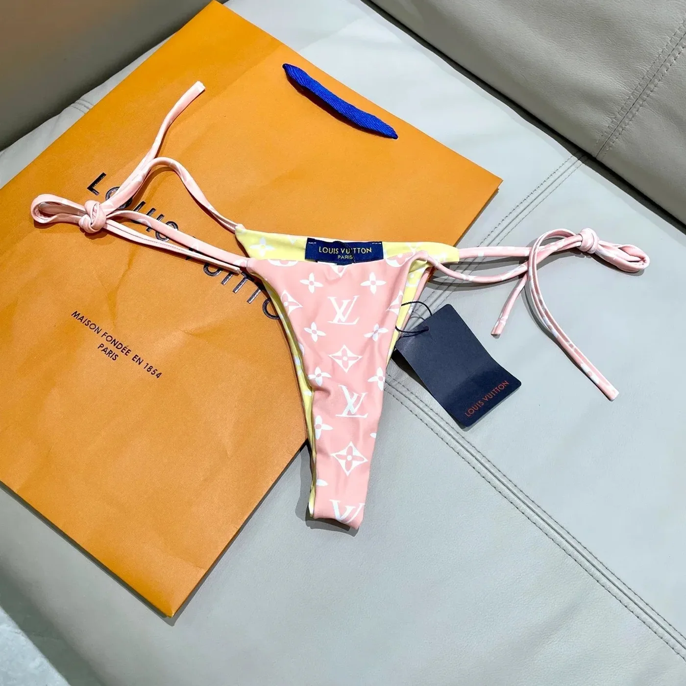 Louis Vuitton Triangle Bikini Pastel Pink Monogram