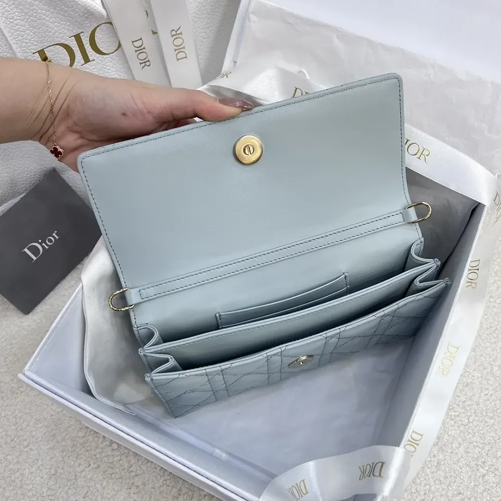Dior My Dior Mini Bag Cloud Blue Cannage Lambskin for Women Dior My Dior Mini Bag Cloud Blue Cannage Lambskin for Women