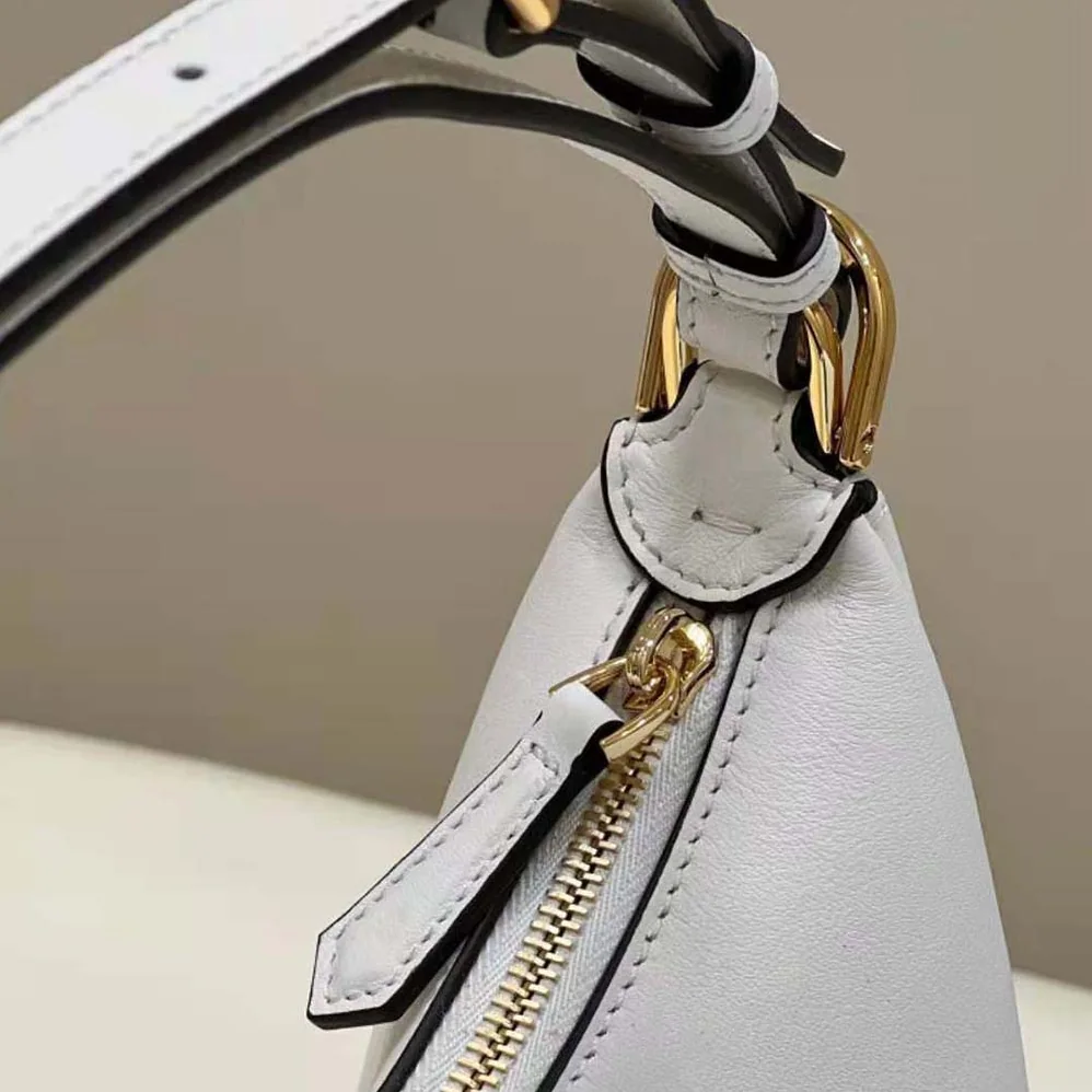 Fendi Fendigraphy Small White Leather Bag for Women Fendi Fendigraphy Small White Leather Bag for Women