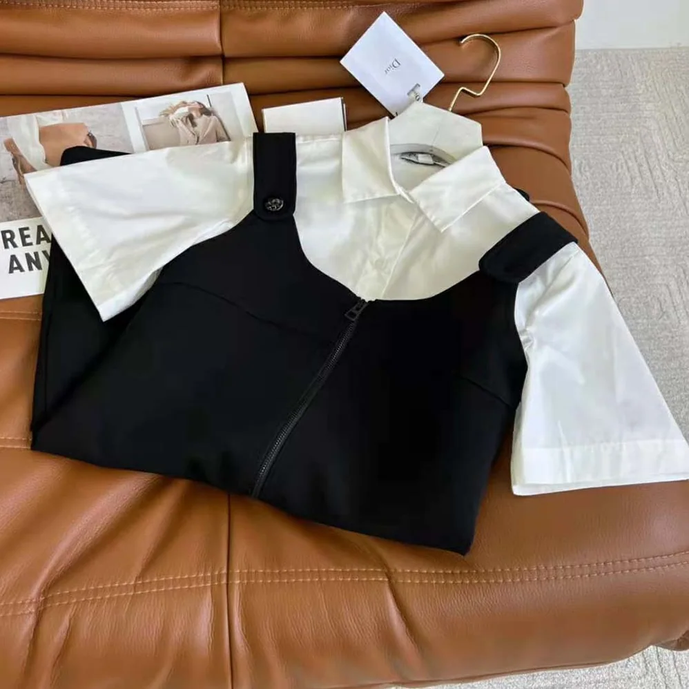 Dior Short Dress Black Wool and Silk for Women Dior Short Dress Black Wool and Silk for Women