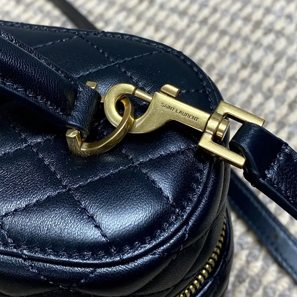 Saint Laurent YSL Gaby Large Vanity Bag In Lambskin for Women in Black Saint Laurent YSL Gaby Large Vanity Bag In Lambskin for Women in Black