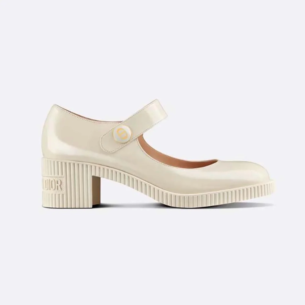 Dior D-Doll Pump White Shiny Calfskin for Women