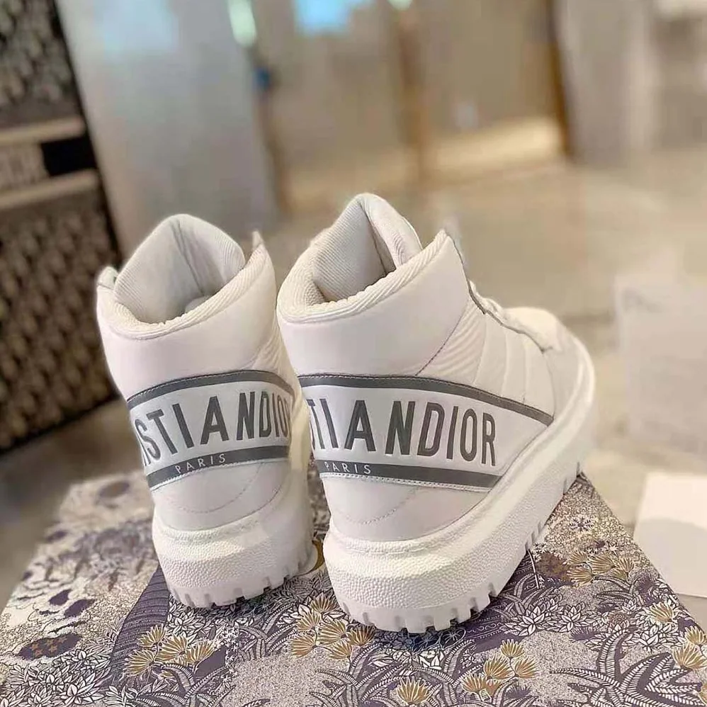Dior D-Player Sneaker White Quilted Nylon for Women Dior D-Player Sneaker White Quilted Nylon for Women