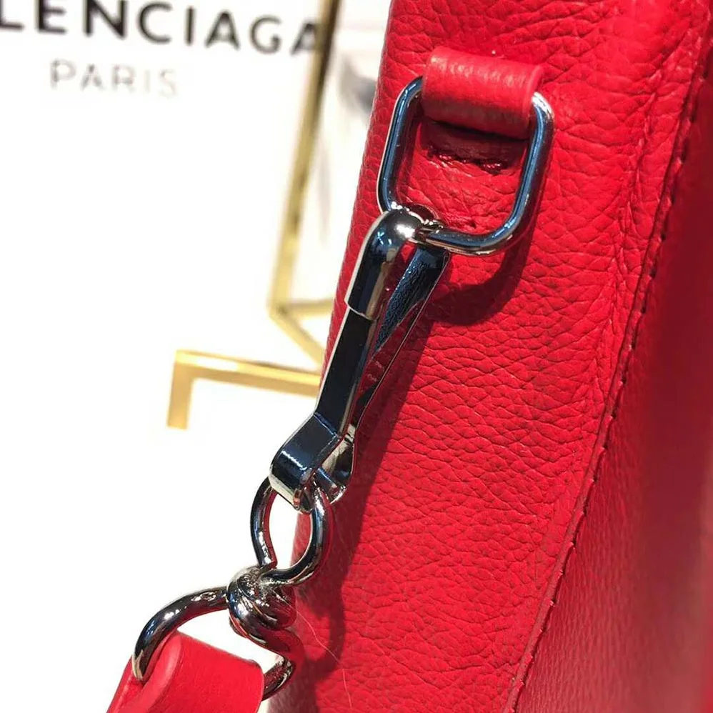 Balenciaga Shooping Tote XXS Small Natural Grain Calfskin for Women in Red
