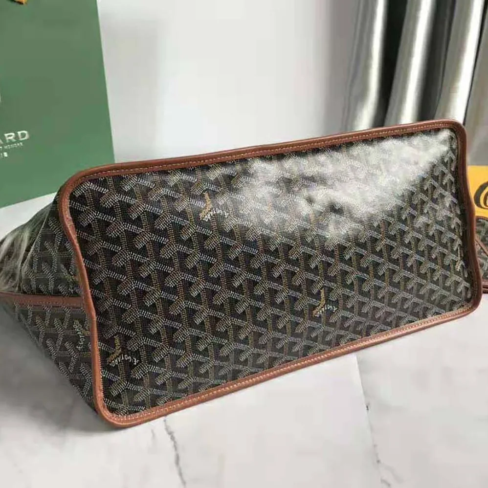 Goyard Sac Saint Louis GM in Goyardine Canvas & Chevroches Calfskin for Women in Brown