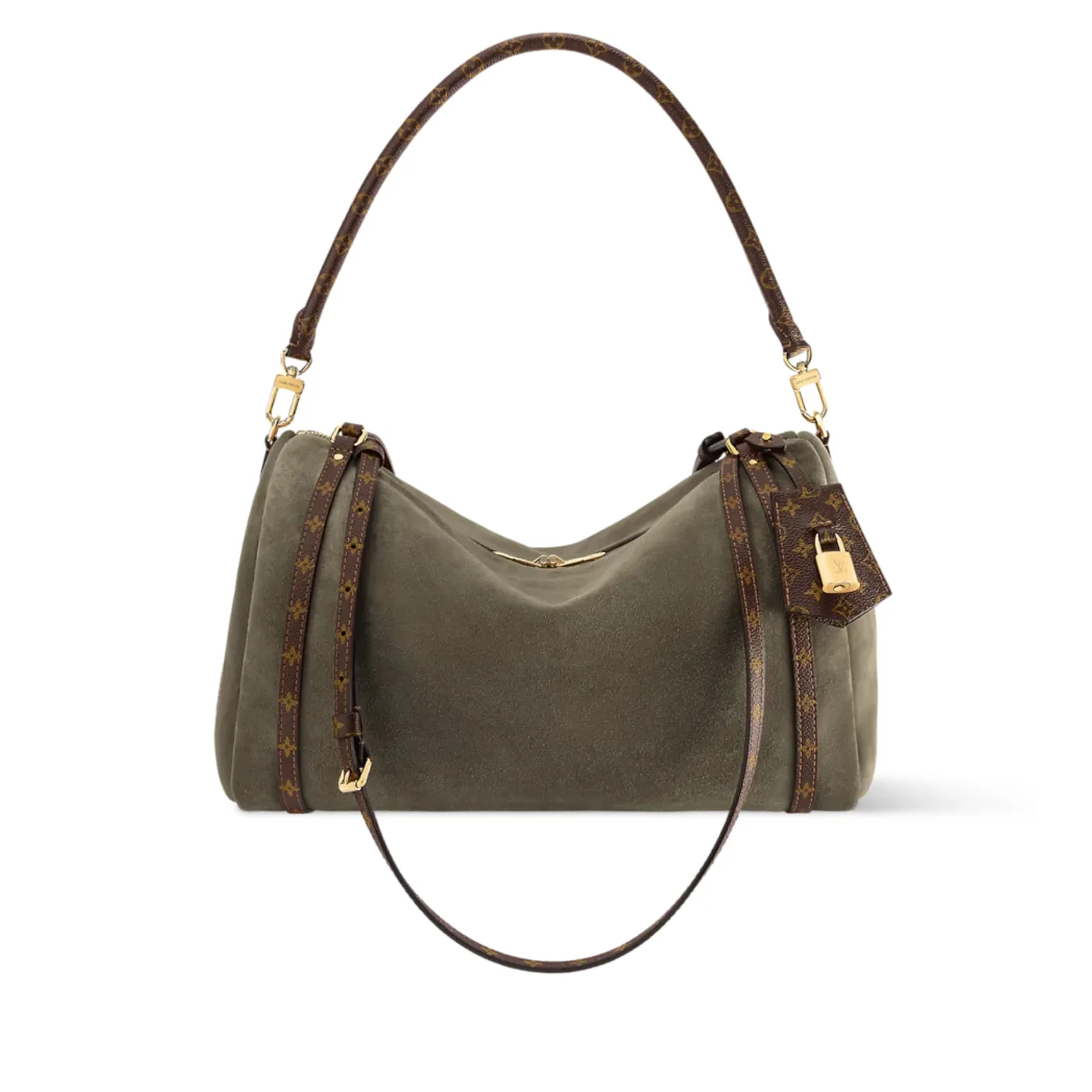 Louis Vuitton Express MM Shoulder Bag in Khaki Gold Hardware