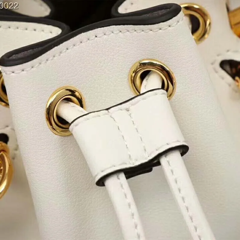 Fendi Mon Tresor White Leather Mini for Women in Bag