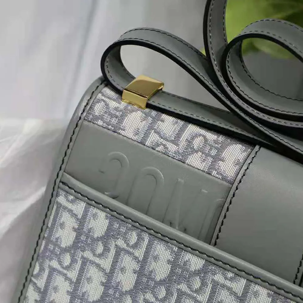 Dior 30 Montaigne Bag Gray Dior Oblique Jacquard for Women