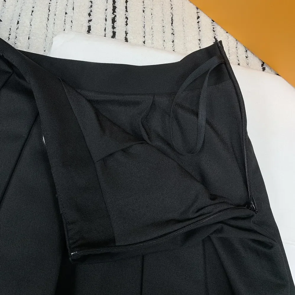 Prada Pleated Stretch Drill Miniskirt for Women