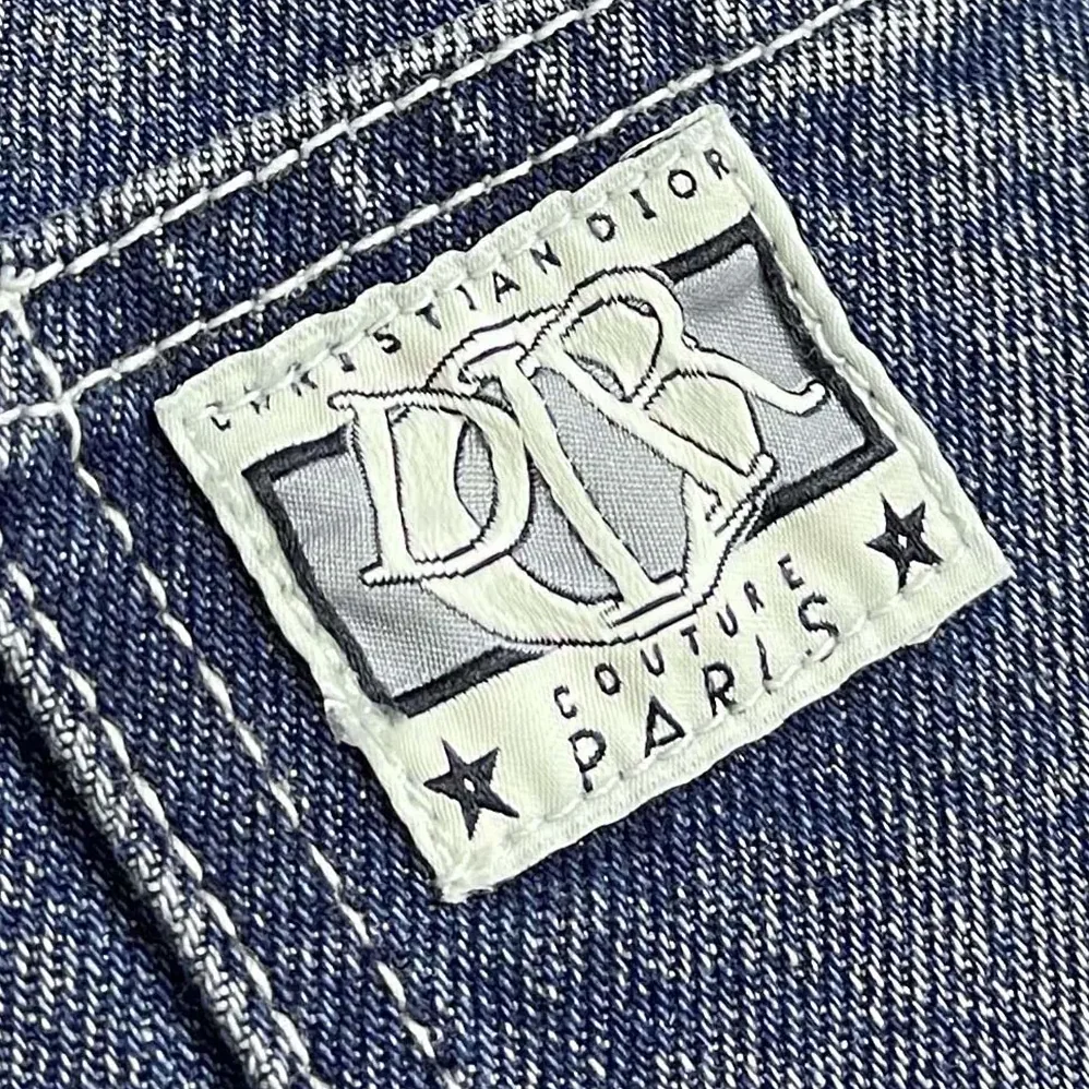 Dior Charm Overshirt Blue Cotton Twill for Men