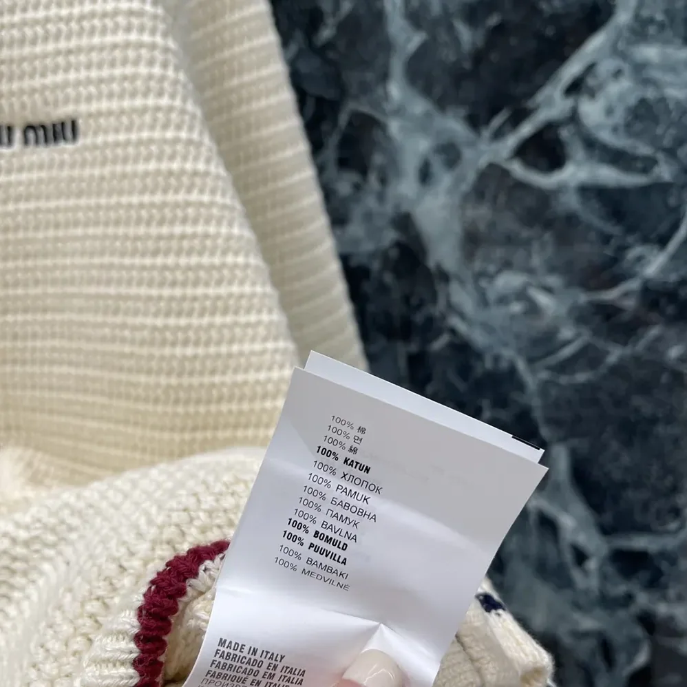 Miu Miu Cotton Knit Zipper Cardigan for Women Miu Miu Cotton Knit Zipper Cardigan for Women