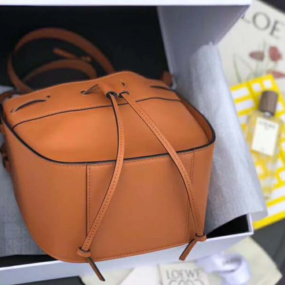 Loewe Hammock Small Bag in Soft Grained Calf for Women in Brown