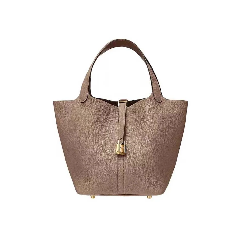 Hermes Picotin Lock 22cm in Clémence leather for Women in Light Brown