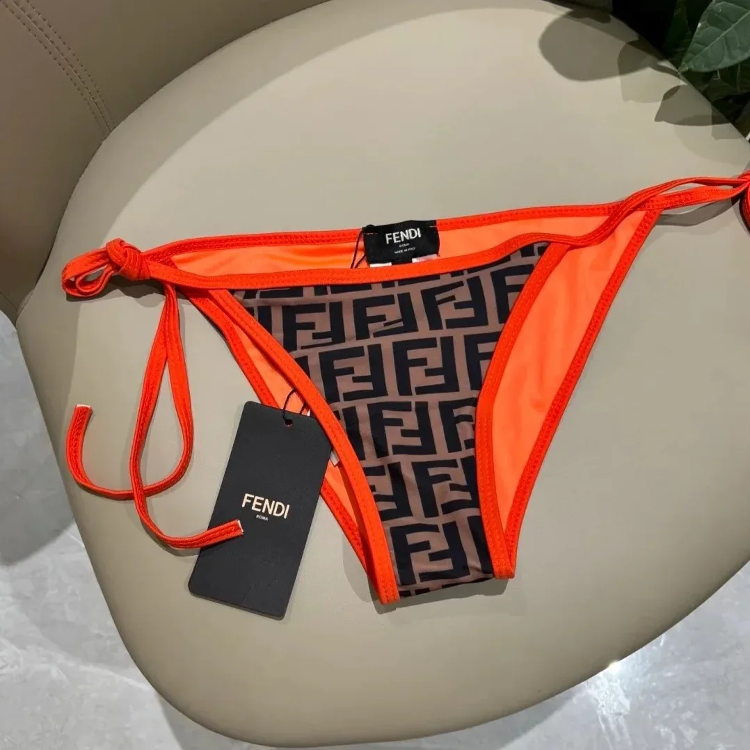 Fendi Monogram Bikini Brown in Orange