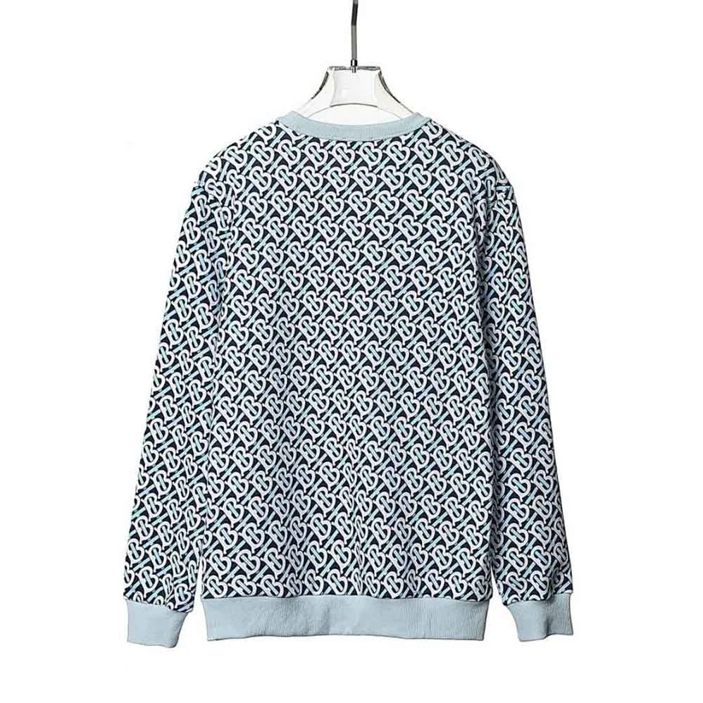 Burberry Monogram Print Cotton Oversized Sweatshirt for Women