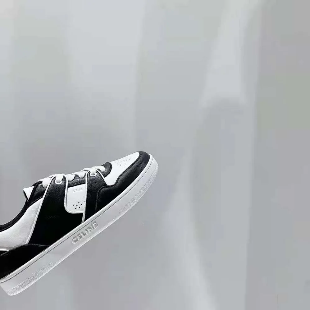 Celine CT-04 Low Lace-Up Sneaker in Calfskin for Unisex in Black