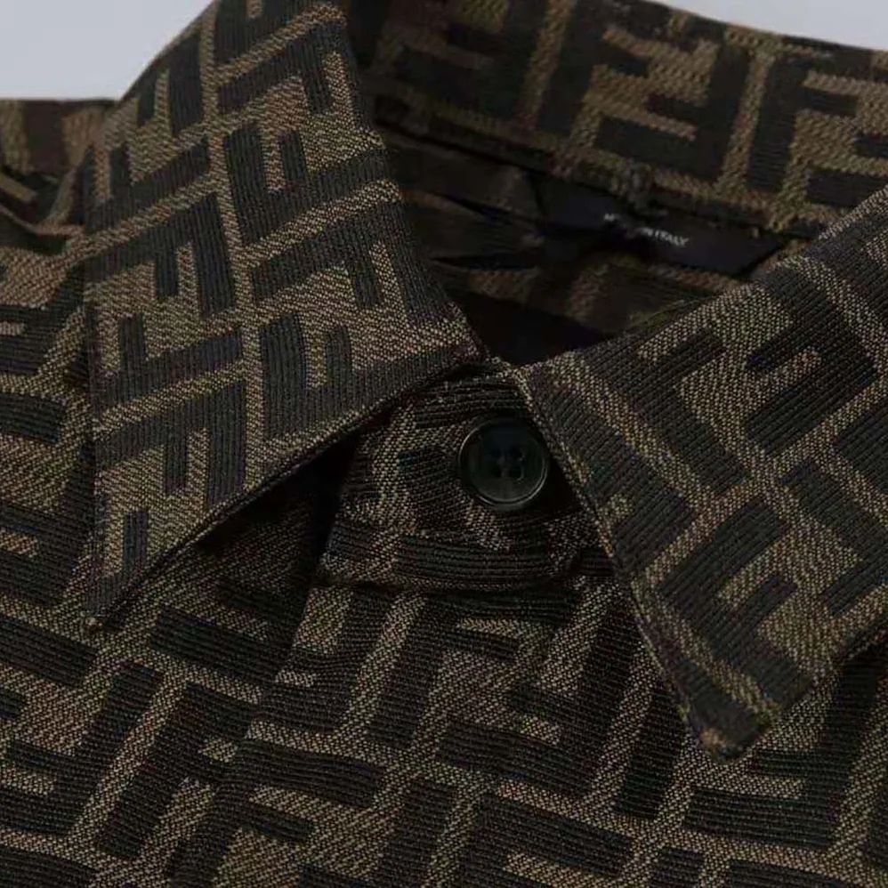Fendi Blouson Brown Fabric Jacket for Men