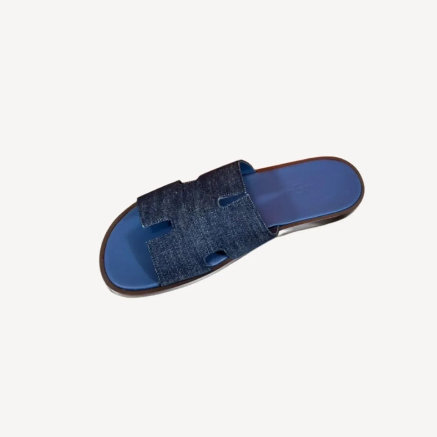 Hermes Oran Sandal Blue Hermes Oran Sandal Blue