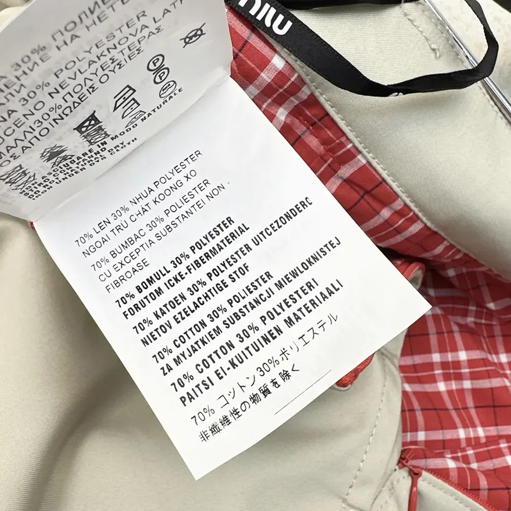 Miu Miu Panama Cotton Skirt for Women