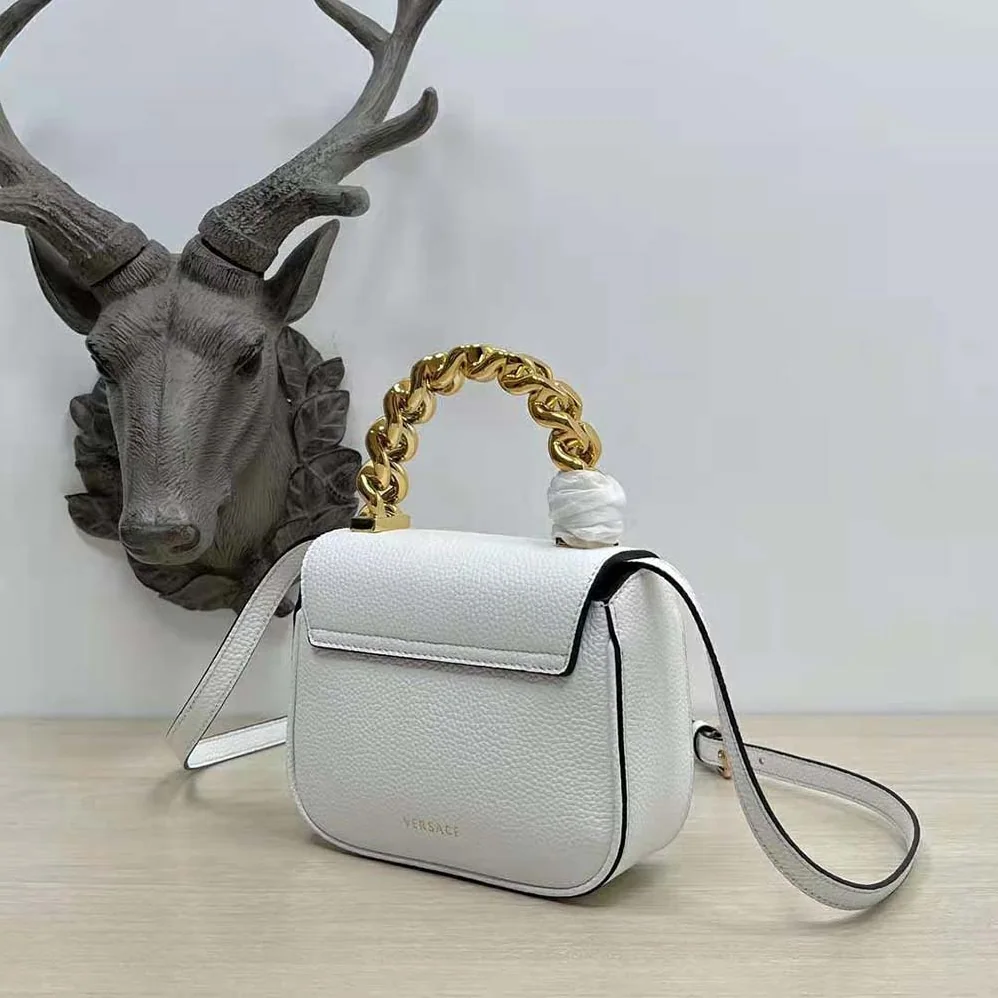 Versace La Medusa Mini Bag for Women in White Versace La Medusa Mini Bag for Women in White