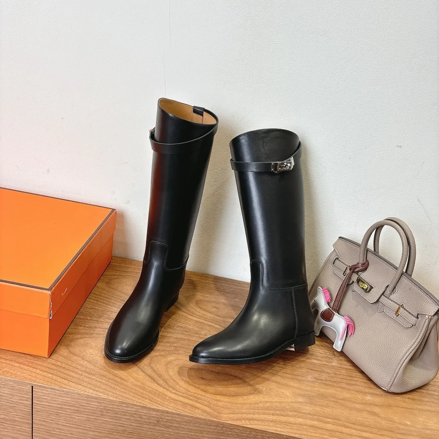 Hermes Jumping Boots Black