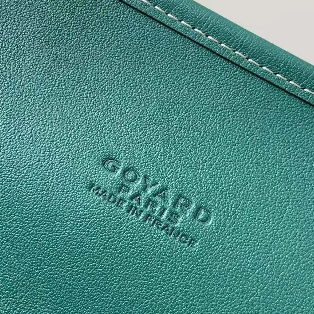 Goyard Saint Léger Backpack in Goyardine Canvas & Chevroches Calfskin for Women in Green Goyard Saint Léger Backpack in Goyardine Canvas & Chevroches Calfskin for Women in Green