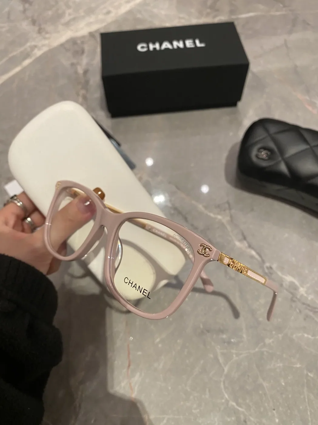 Chanel Square Sunglasses Pink Chanel Square Sunglasses Pink