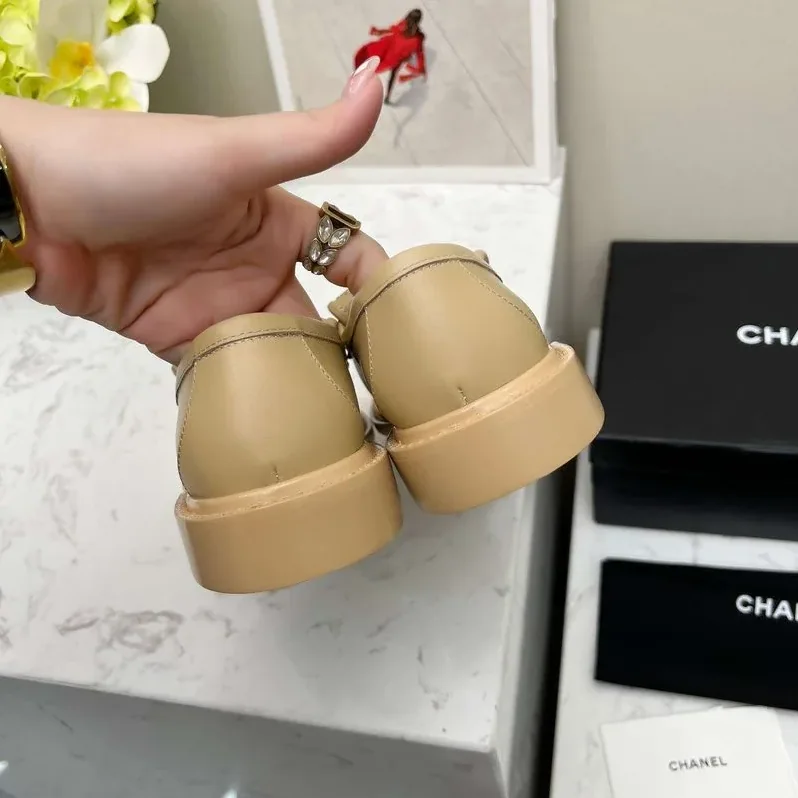 Chanel Moccasins Beige Chanel Moccasins Beige