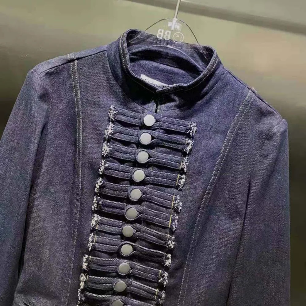 Dior Brandenburg Fitted Jacket Blue Cotton Denim for Women