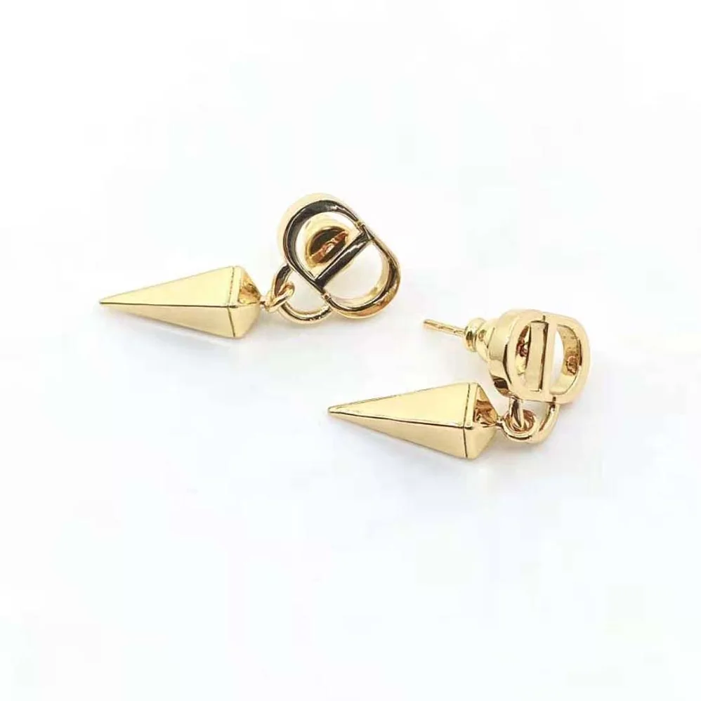 Dior Petit CD Earrings Gold for Women in Finish Metal Dior Petit CD Earrings Gold for Women in Finish Metal