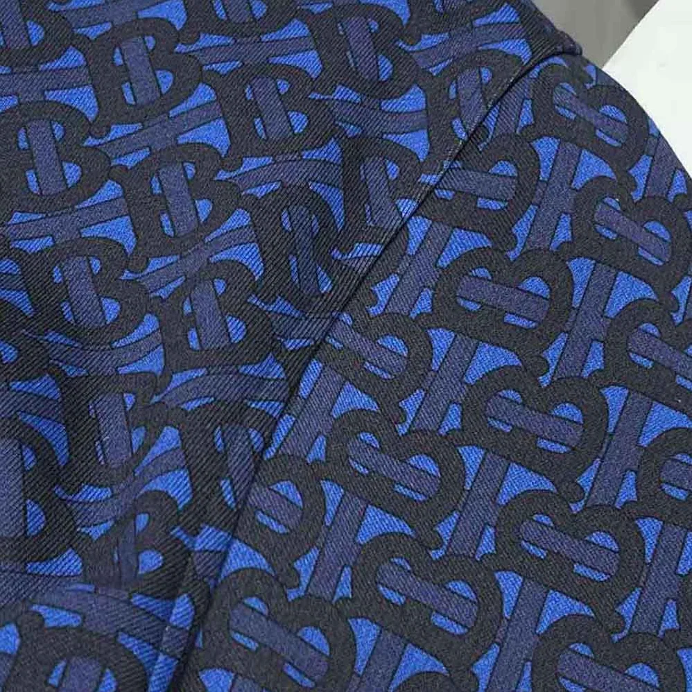Burberry Monogram Print Cotton Hoodie for Women in Navy Burberry Monogram Print Cotton Hoodie for Women in Navy