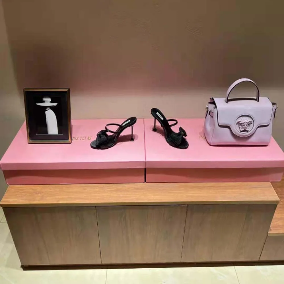 Miu Miu Satin Bow Sandals in 85 mm Heel Height for Women in Black