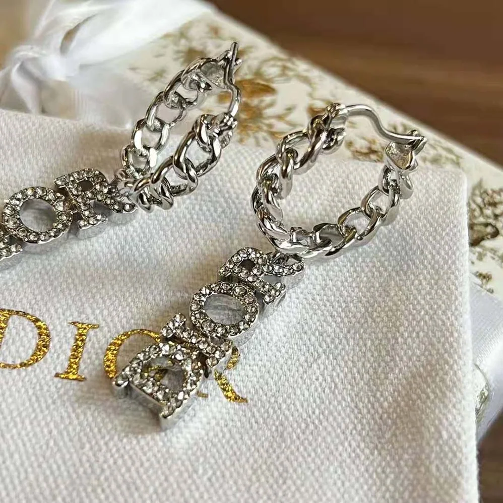 Dior Dio(r)evolution Earrings Silver-Finish Metal and Silver for Women in Tone Crystals Dior Dio(r)evolution Earrings Silver-Finish Metal and Silver for Women in Tone Crystals