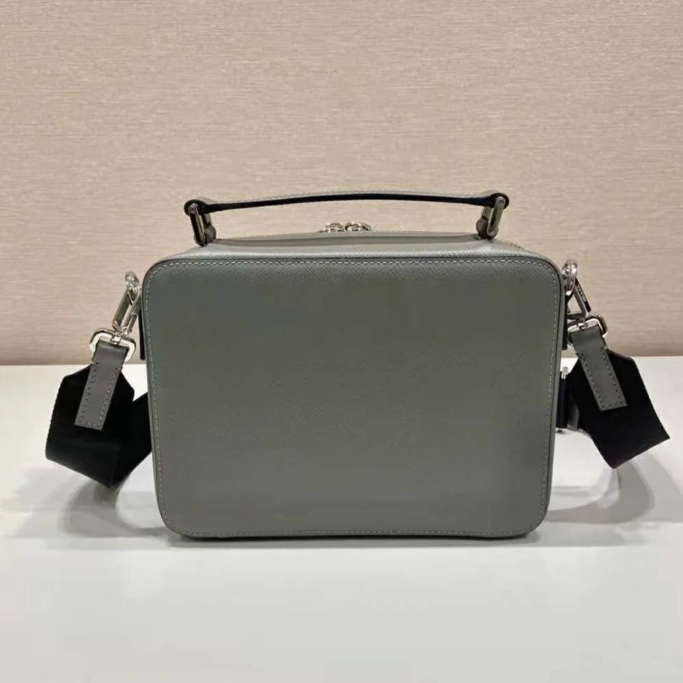 Prada Brique Saffiano Leather Bag for Men in Gray Prada Brique Saffiano Leather Bag for Men in Gray