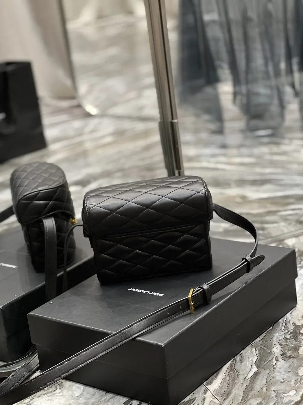 Saint Laurent June Box Bag Black Saint Laurent June Box Bag Black